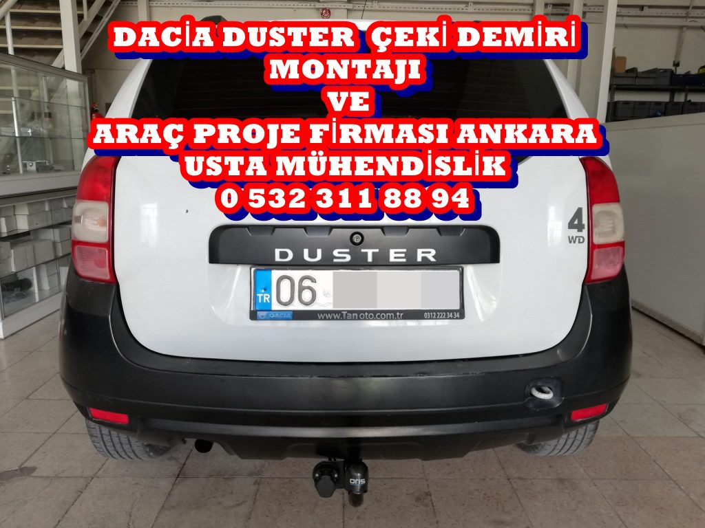 dacıa duster Çeki Demiri kancası takma montajı ve araç proje usta mühendislik ANKARA DA usta mühendislik 05323118894