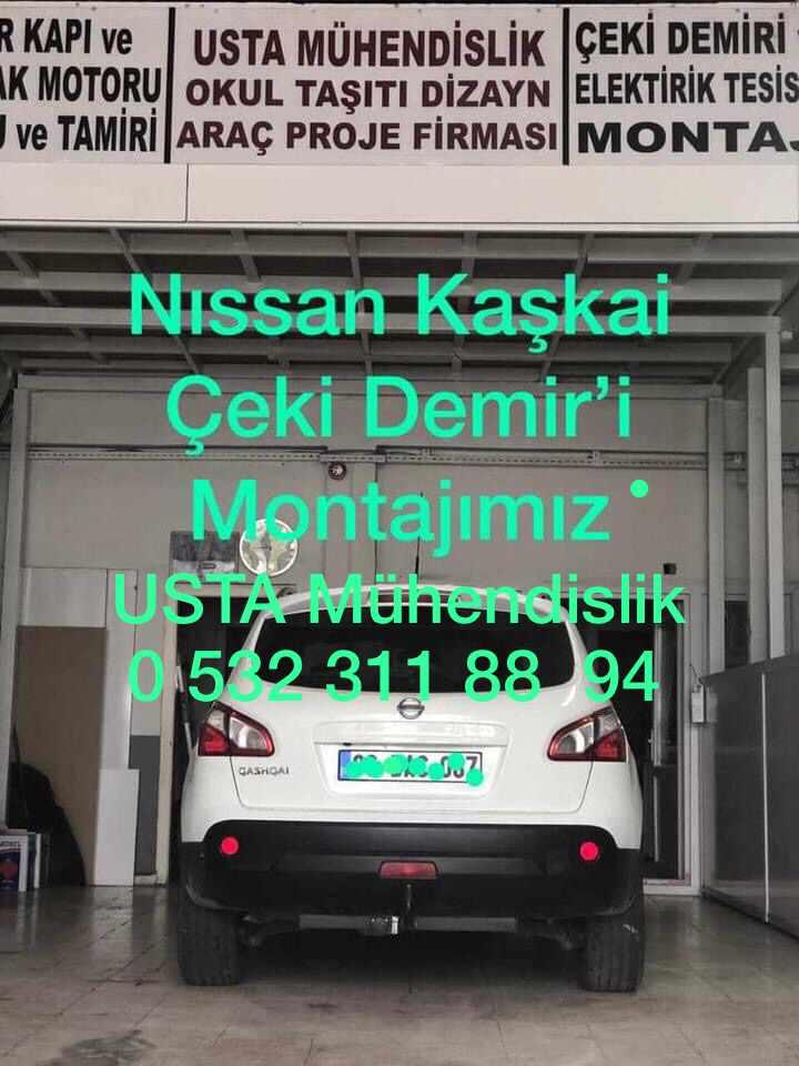 Nissan kaşkai Çeki demiri takma montajı ve araç proje firması Usta mühendislik Ankara 05323118894
