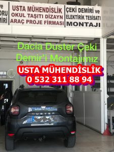 Dacia duster ÇEKİ DEMİRİ KANCASI  TAKMA BAGLAMA MONTAJI VE ARAÇ PROJE FİRMASI Ankara